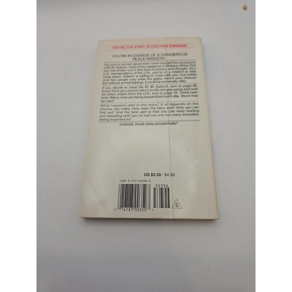 Choose Your Own Adventure #157 U.N. Adventure by Ramsey Montgomery 1995 CYOA